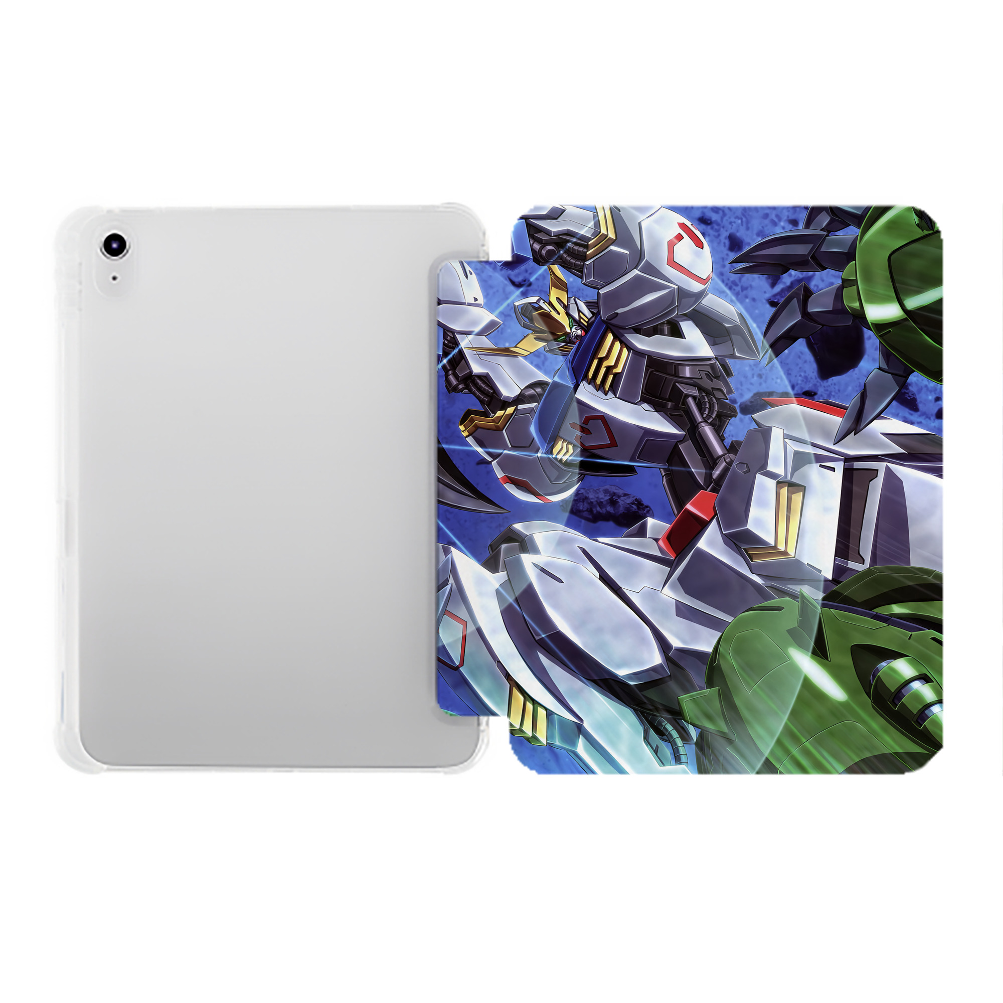 （画像用） 機動戦士ガンダム Mobile Suit Gundam IPad ケース ペン収納付き 三つ折りスタンド PUレザー×シリコン 対応機種9.5/10.5/10.9インチ